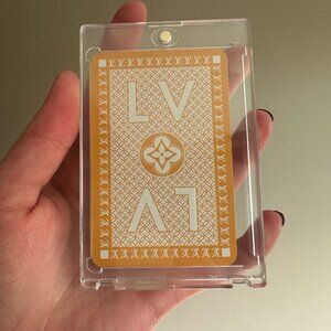 Authentic Louis Vuitton (LV) Two of Clubs Playing Card in Case